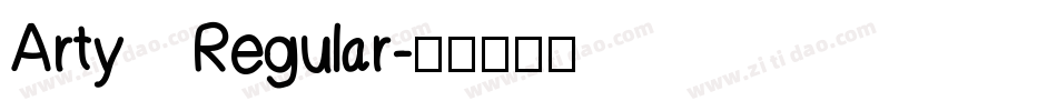 Arty Regular字体转换